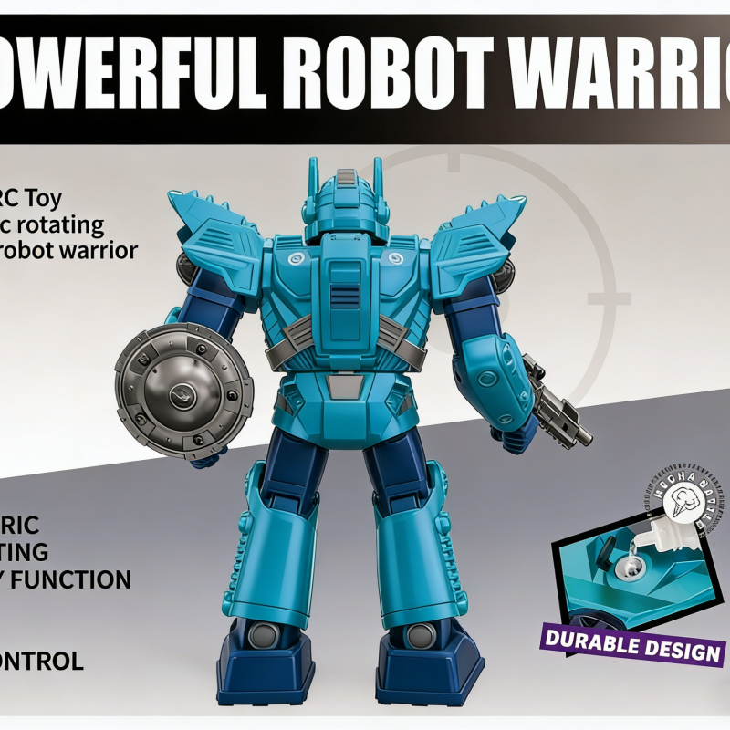 2.4G RC Toy Electric rotating spray robot warrior