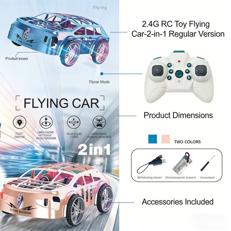 2.4G RC Toy Flying Car 2-in-1 Regular Version(2)