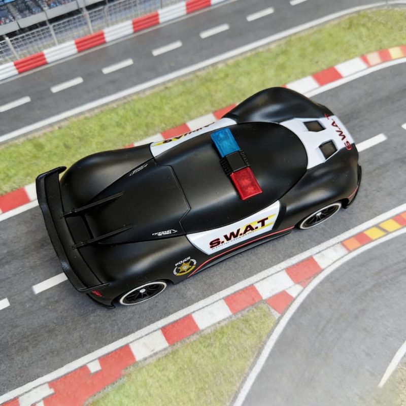 2.4Ghz RC Toy 1_ 20 Colorful Racing Light Four wheel Drive Drift Car (Black Special Police Edition)(4)