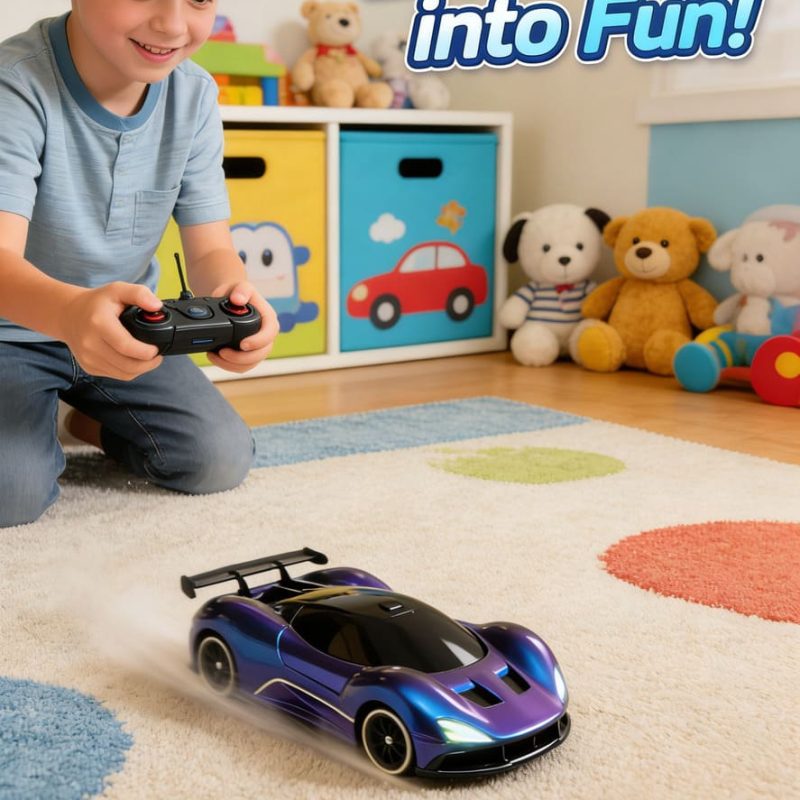 2.4Ghz RC Toy 1_ 20 Colorful Racing Light Four wheel Drive Drift Car (Blue Purple Chameleon Paint Edition)(31)