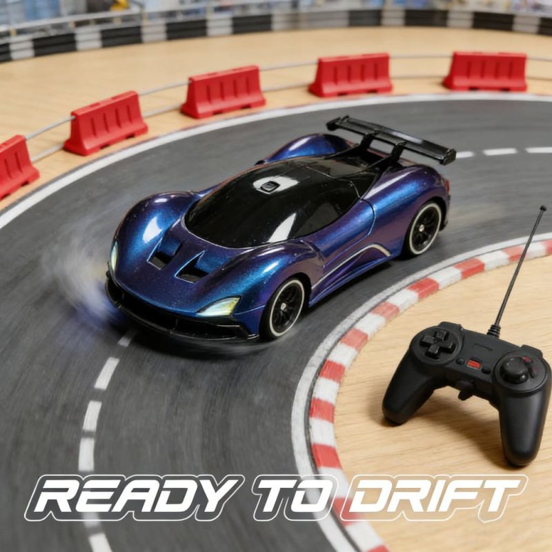 2.4Ghz RC Toy 1_ 20 Colorful Racing Light Four wheel Drive Drift Car (Blue Purple Chameleon Paint Edition)(33)