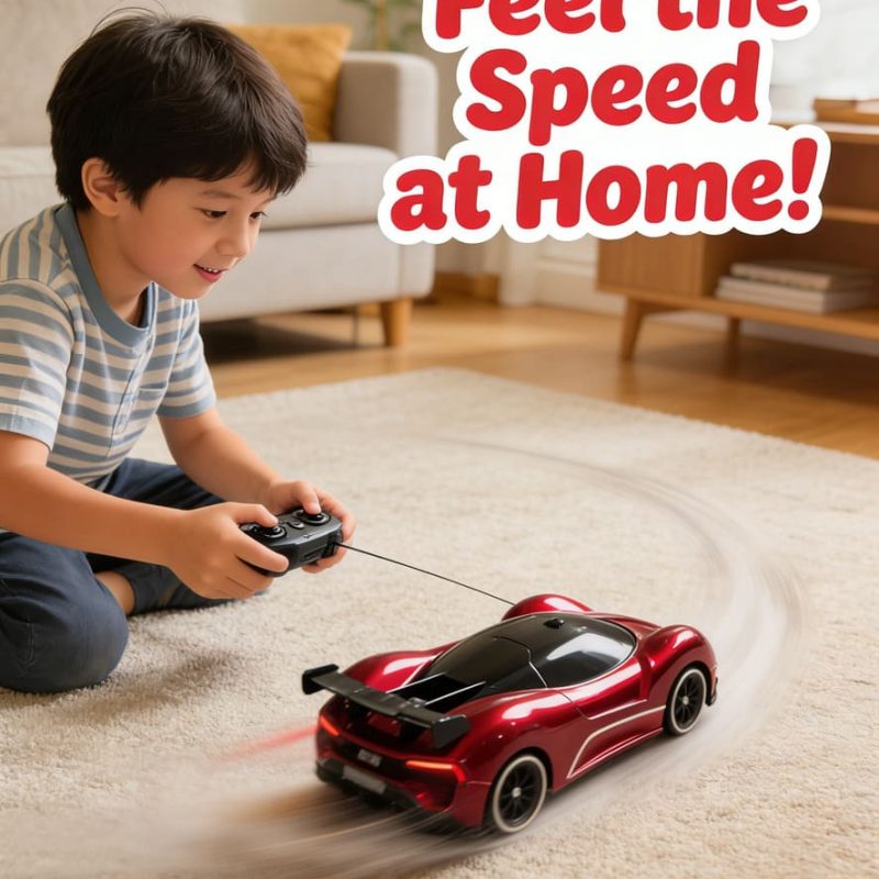 2.4Ghz RC Toy 1_ 20 Colorful Racing Light Four wheel Drive Drift Car (Metal Cartier Red Paint Edition)(39)