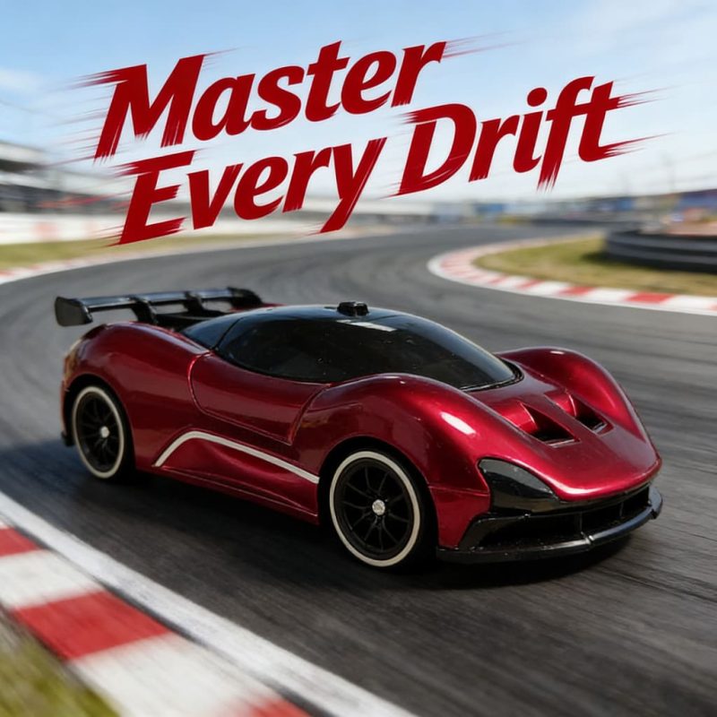 2.4Ghz RC Toy 1_ 20 Colorful Racing Light Four wheel Drive Drift Car (Metal Cartier Red Paint Edition)(41)