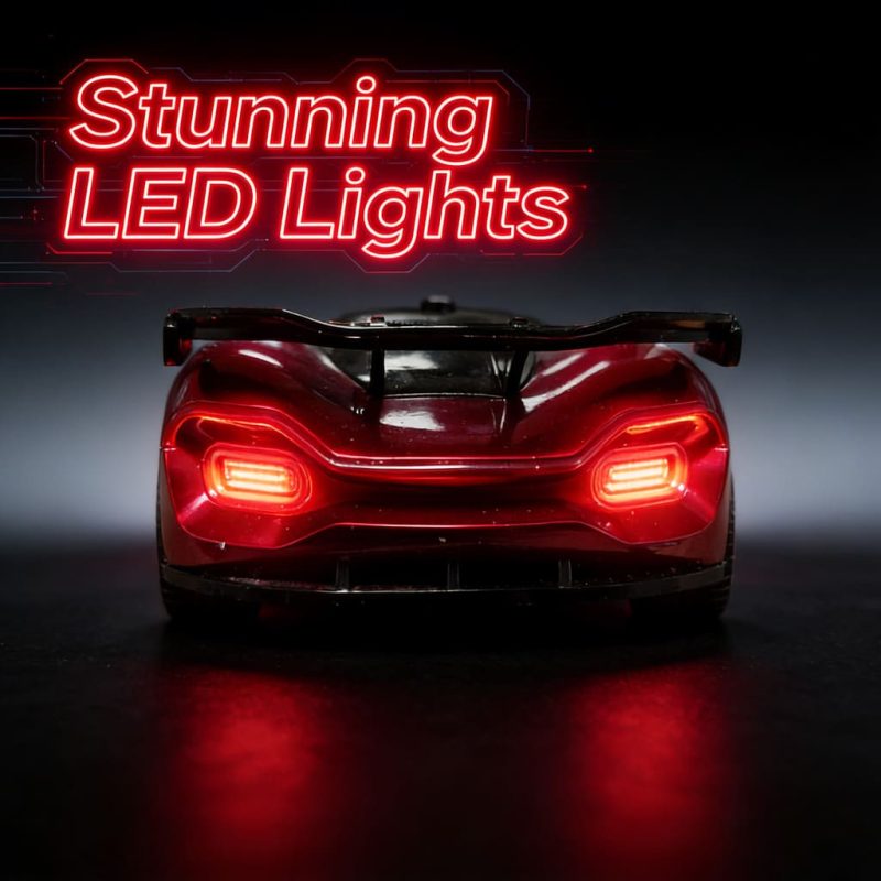 2.4Ghz RC Toy 1_ 20 Colorful Racing Light Four wheel Drive Drift Car (Metal Cartier Red Paint Edition)(43)