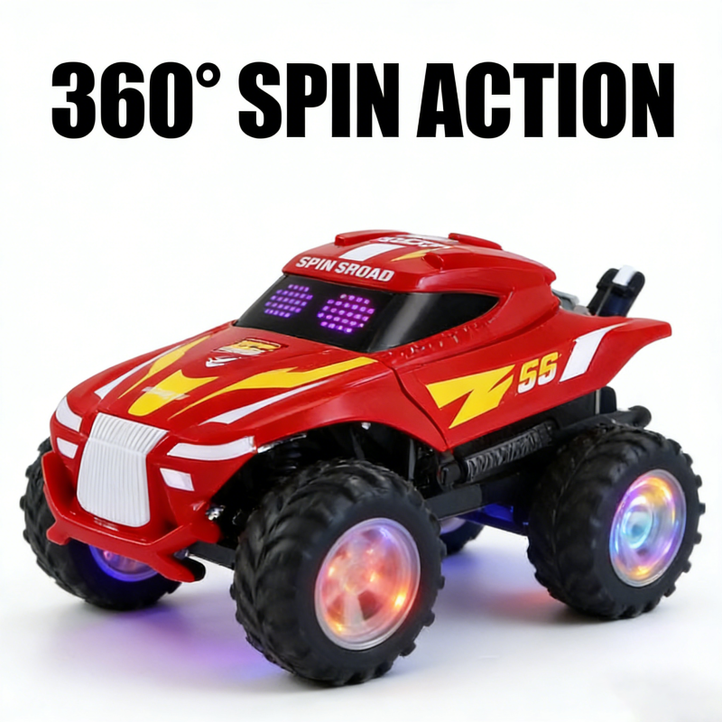 2.4Ghz RC Toy -Children's remote control toy motorcycle for boys, with lights, music, and spray-painting drift function(33)