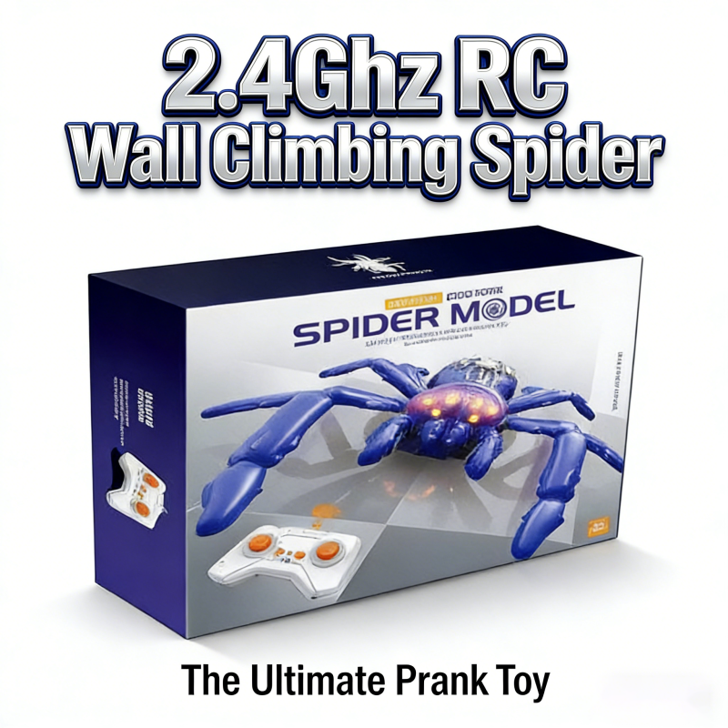 2.4Ghz RC animal toy -Wall climbing remote control spider -Climbing Spider - Climbing Reptile Prank Toy(18)