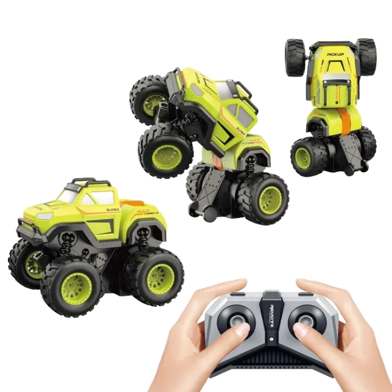 Children's electric remote control stunt car