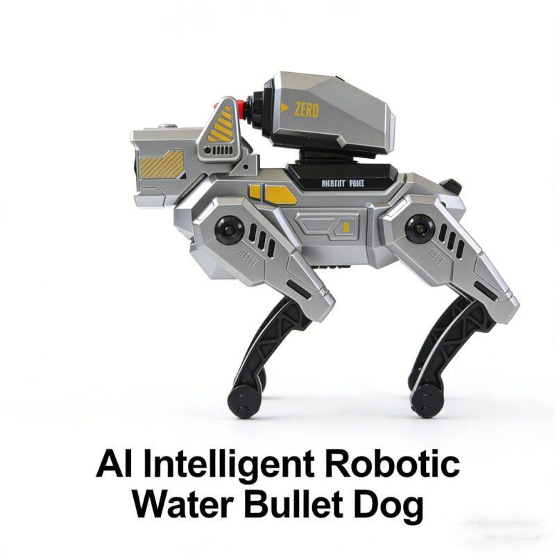 Suptoy 2.4G RC AI Intelligent Mechanical Dog - Water Bullet Shooting Robotic Pet Toy for kids(12)