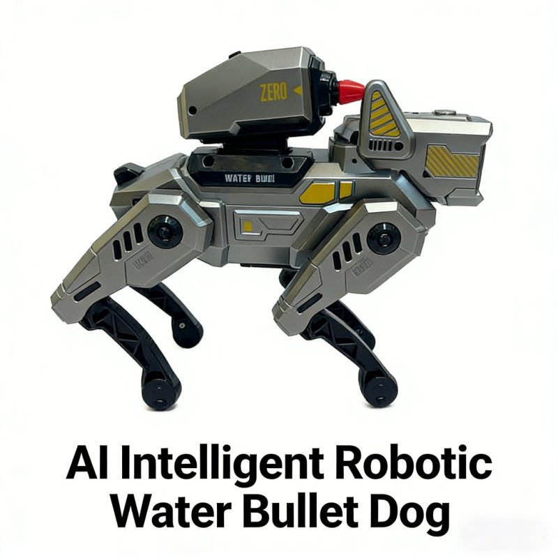 Suptoy 2.4G RC AI Intelligent Mechanical Dog - Water Bullet Shooting Robotic Pet Toy for kids(14)