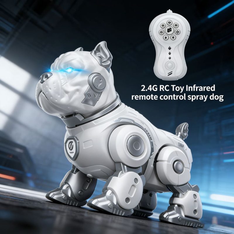 Suptoy 2.4G RC Intelligent Spray Dog - Infrared Remote Control Robotic Pet Toy for Kids(1)