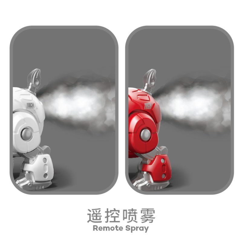 Suptoy 2.4G RC Intelligent Spray Dog - Infrared Remote Control Robotic Pet Toy for Kids(7)