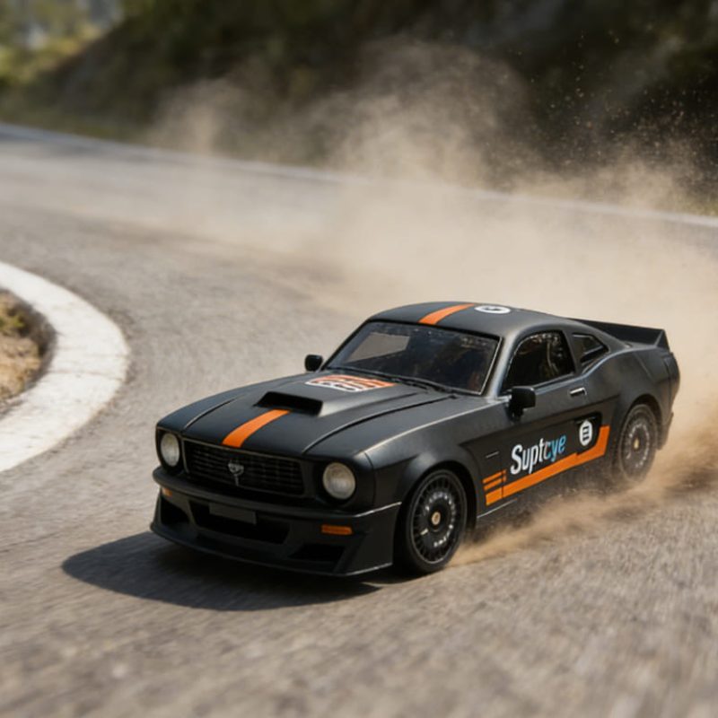 Suptoy 2.4GHz 4WD RC Vintage Drift Car - Remote Control Classic Racing Vehicle Toy for kids gift
