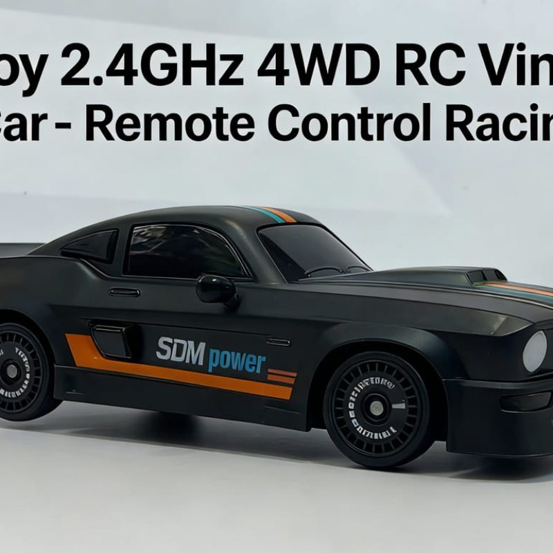 Suptoy 2.4GHz 4WD RC Vintage Drift Car - Remote Control Classic Racing Vehicle Toy for kids gift6