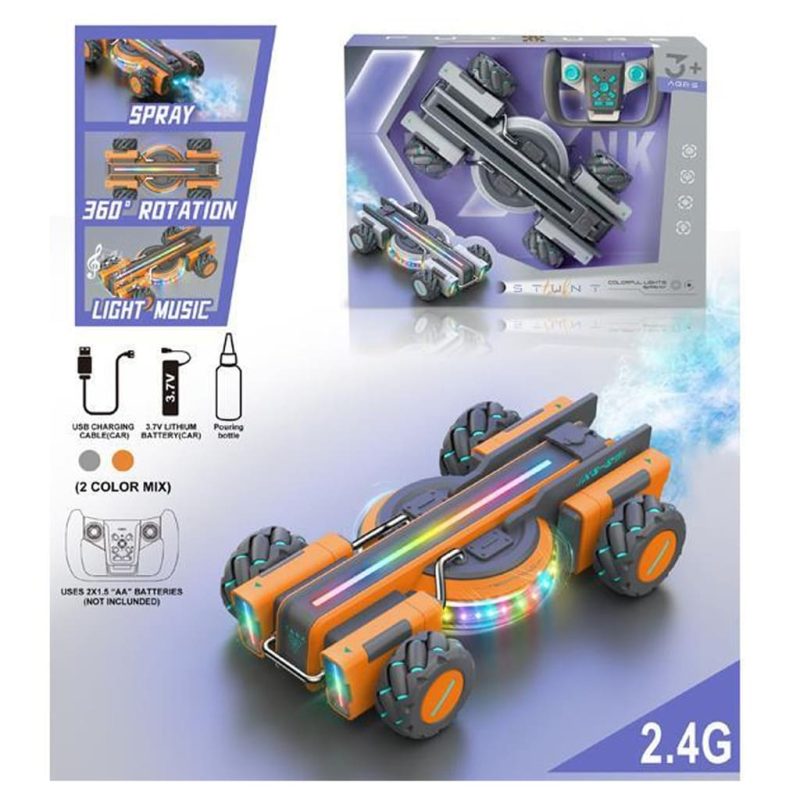 Suptoy RC Gesture Control Stunt Car - 2.4G Remote Control 360掳 Flips & Drifts Gift Toy for Kids